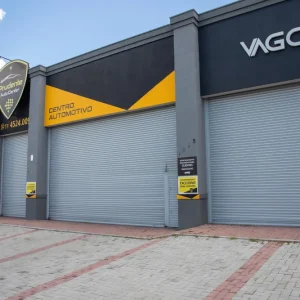 porta de aço de enrolar automática com portinhola